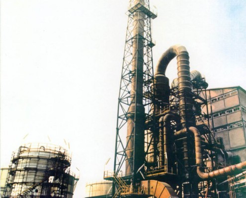 Fumes abatement plant